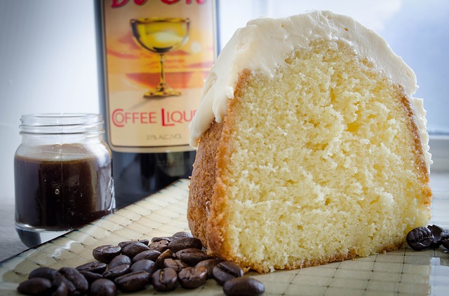 This is a slice of a soft golden pound cake.